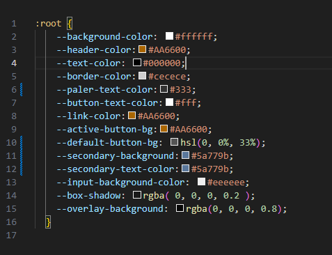 Image of CSS root definition